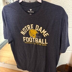 Fanatics Navy Blue Notre Dame Football T-Shirt